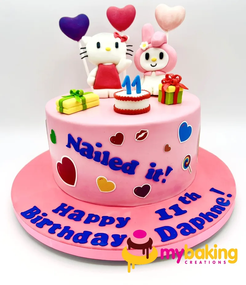 Hello Kitty birthday cake — start party planning with the cake