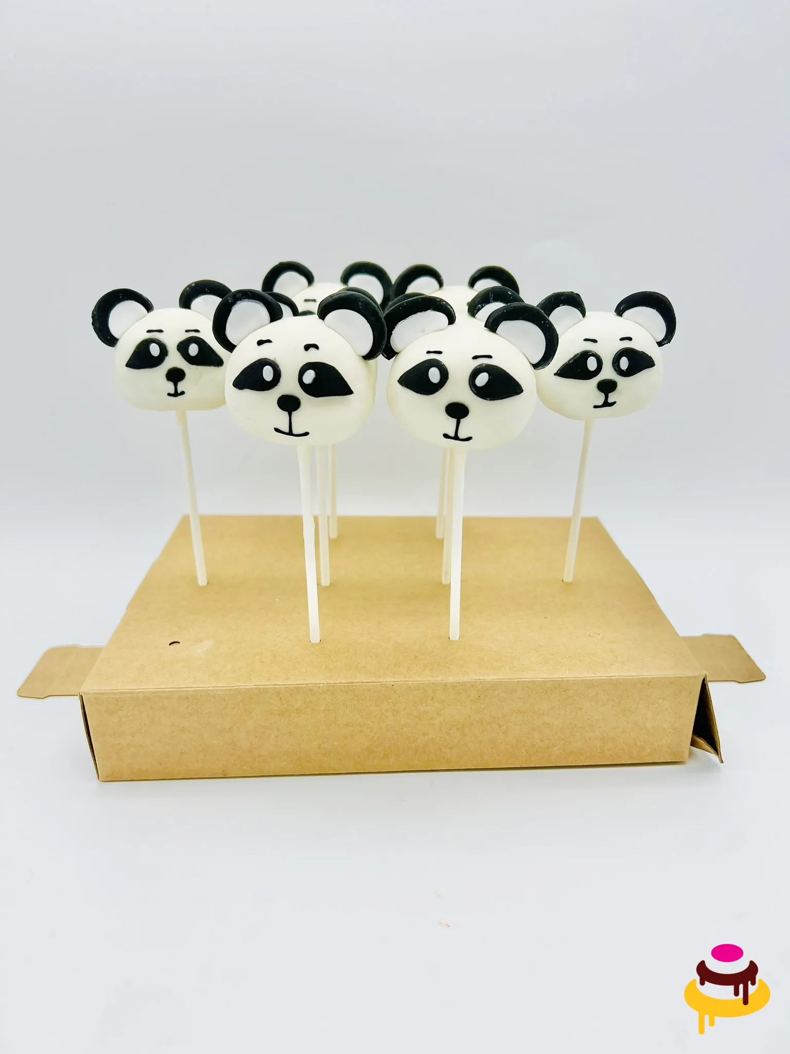 Panda bear cake pops for a kids birthday party in San Francisco