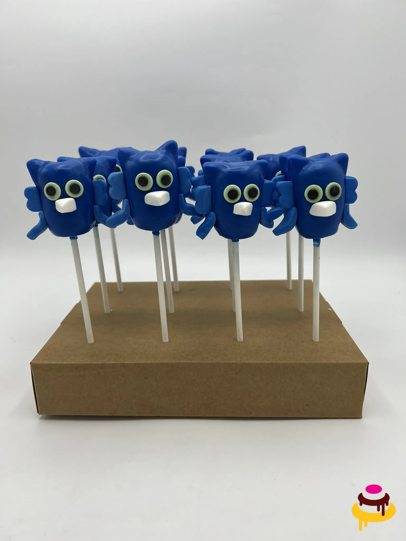 Stitch themed blue cake pops for a kids birthday party in the Bay Area