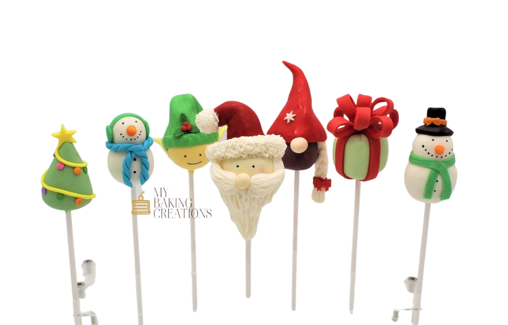 Custom winter holiday cake pops Bay Area bakery