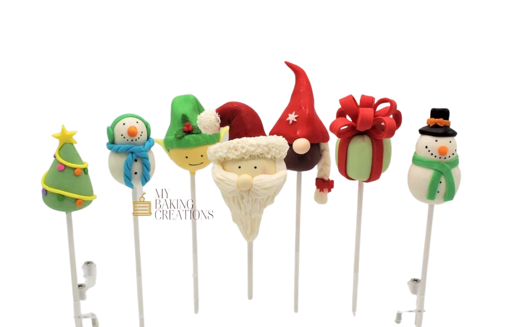 Custom winter holiday cake pops Bay Area bakery