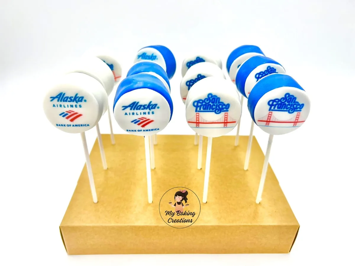 Alaska Airlines San Francisco corporate cake pops Bay Area