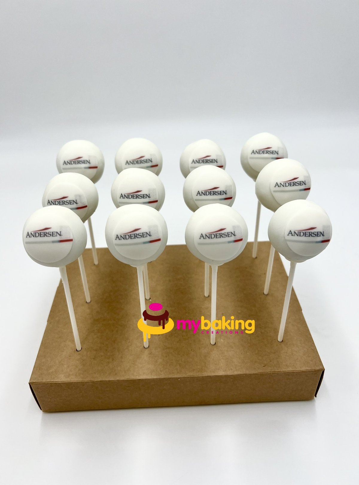Andersen Tax logo corporate cake pops Bay Area San Francisco