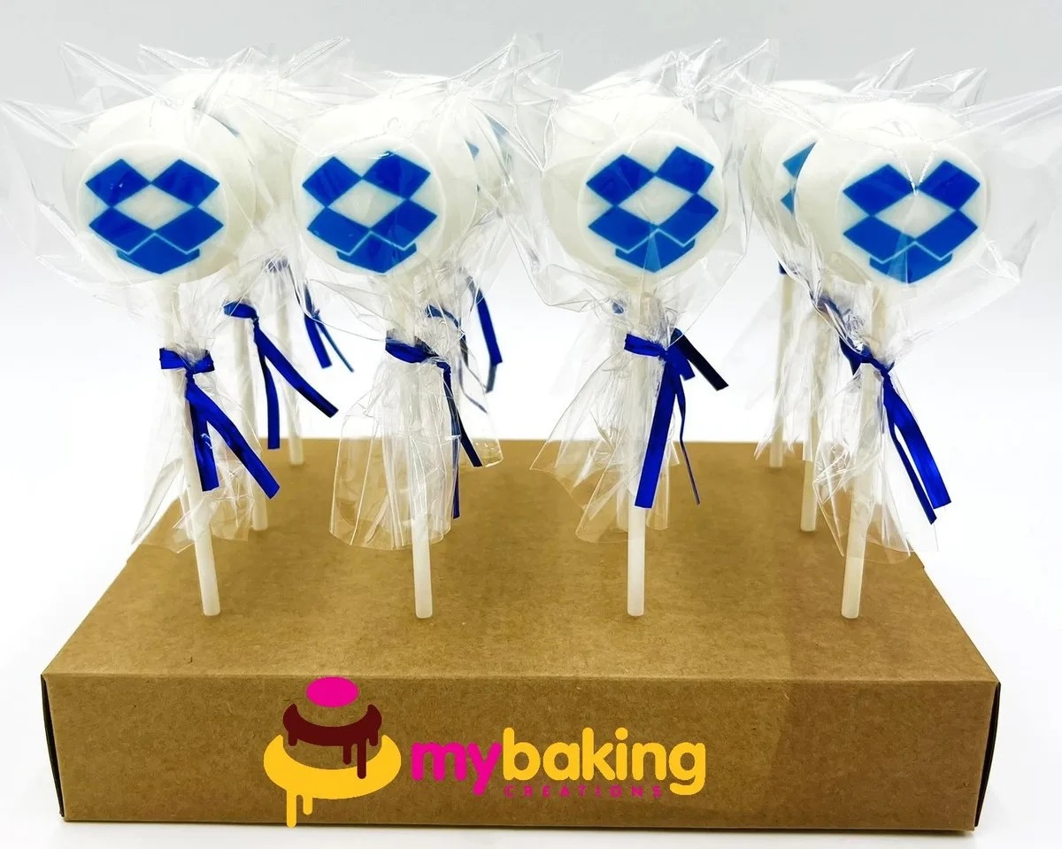 Dropbox logo corporate cake pops San Francisco Bay Area