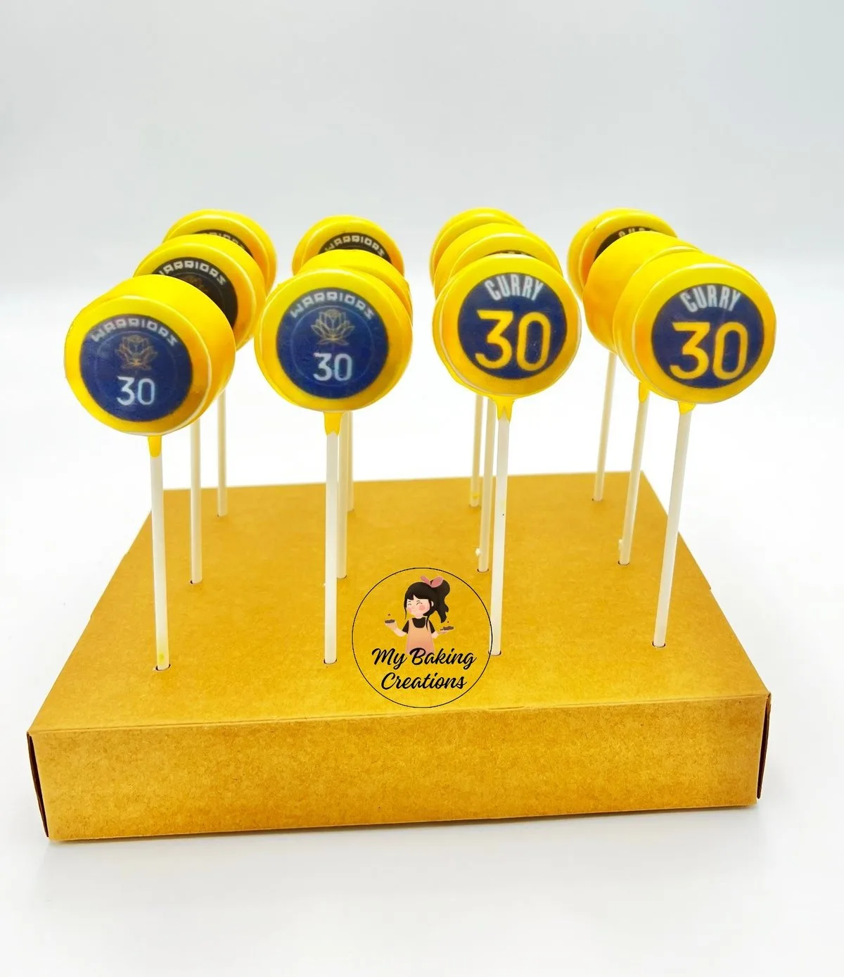 Golden State Warriors Curry corporate cake pops Bay Area