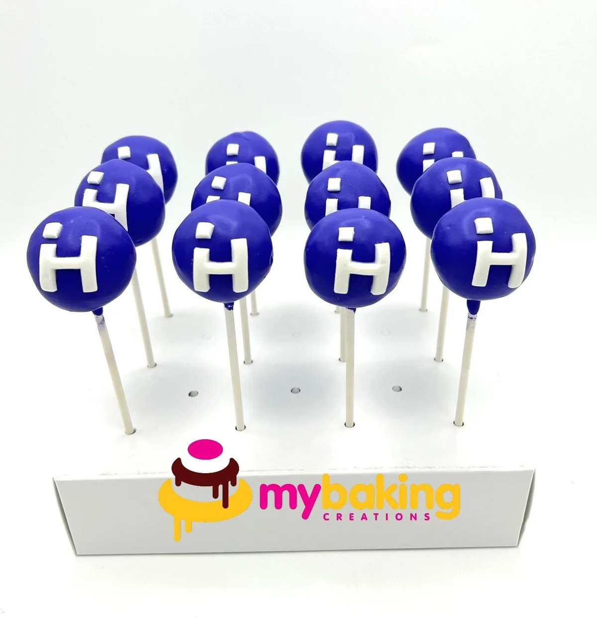 H logo corporate cake pops San Francisco Bay Area