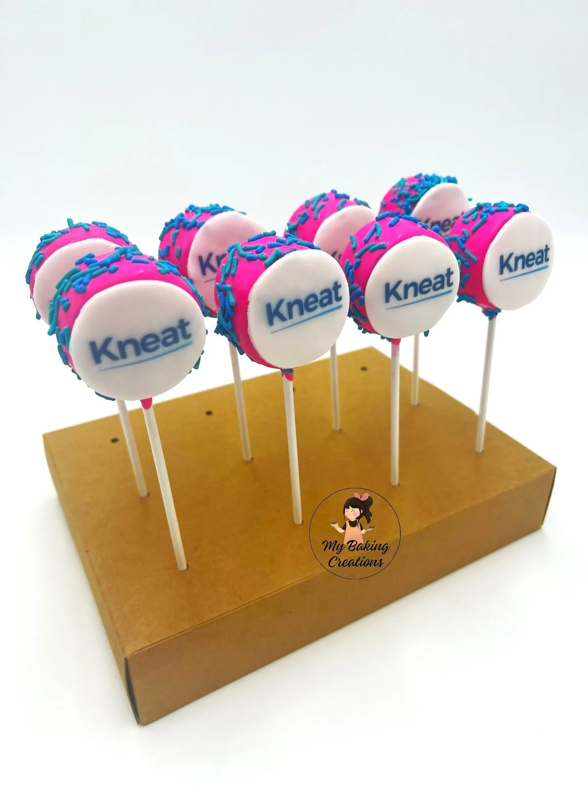 Kneat logo corporate cake pops Bay Area San Francisco