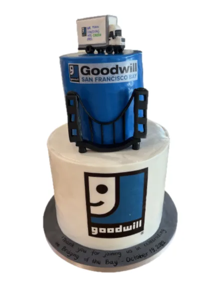Goodwill logo corporate business cake Bay Area San Francisco