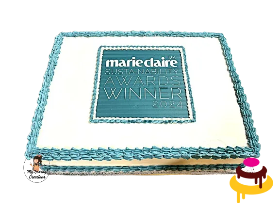 Marie Claire Sustainability Awards printed image corporate business cake San Francisco
