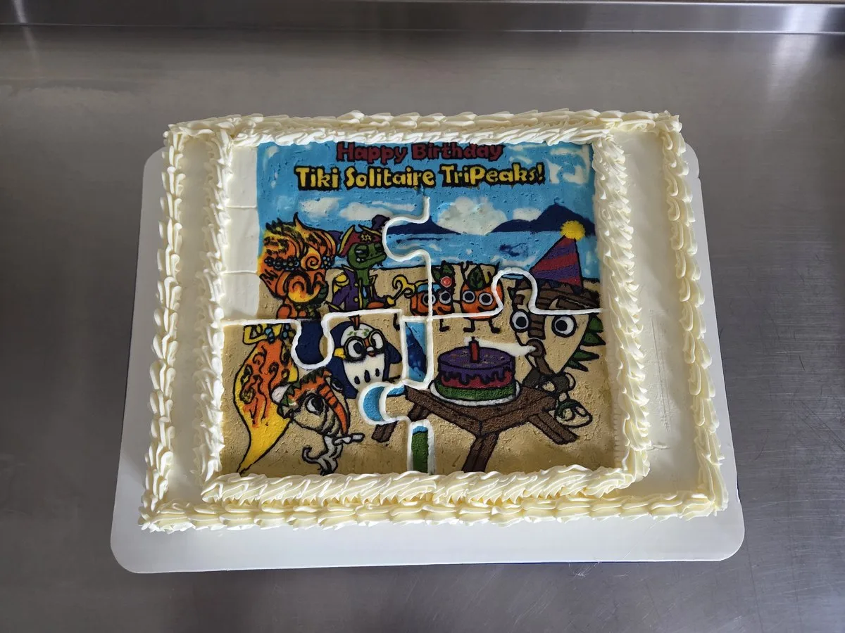 Solitaire image corporate business cake Bay Area San Francisco