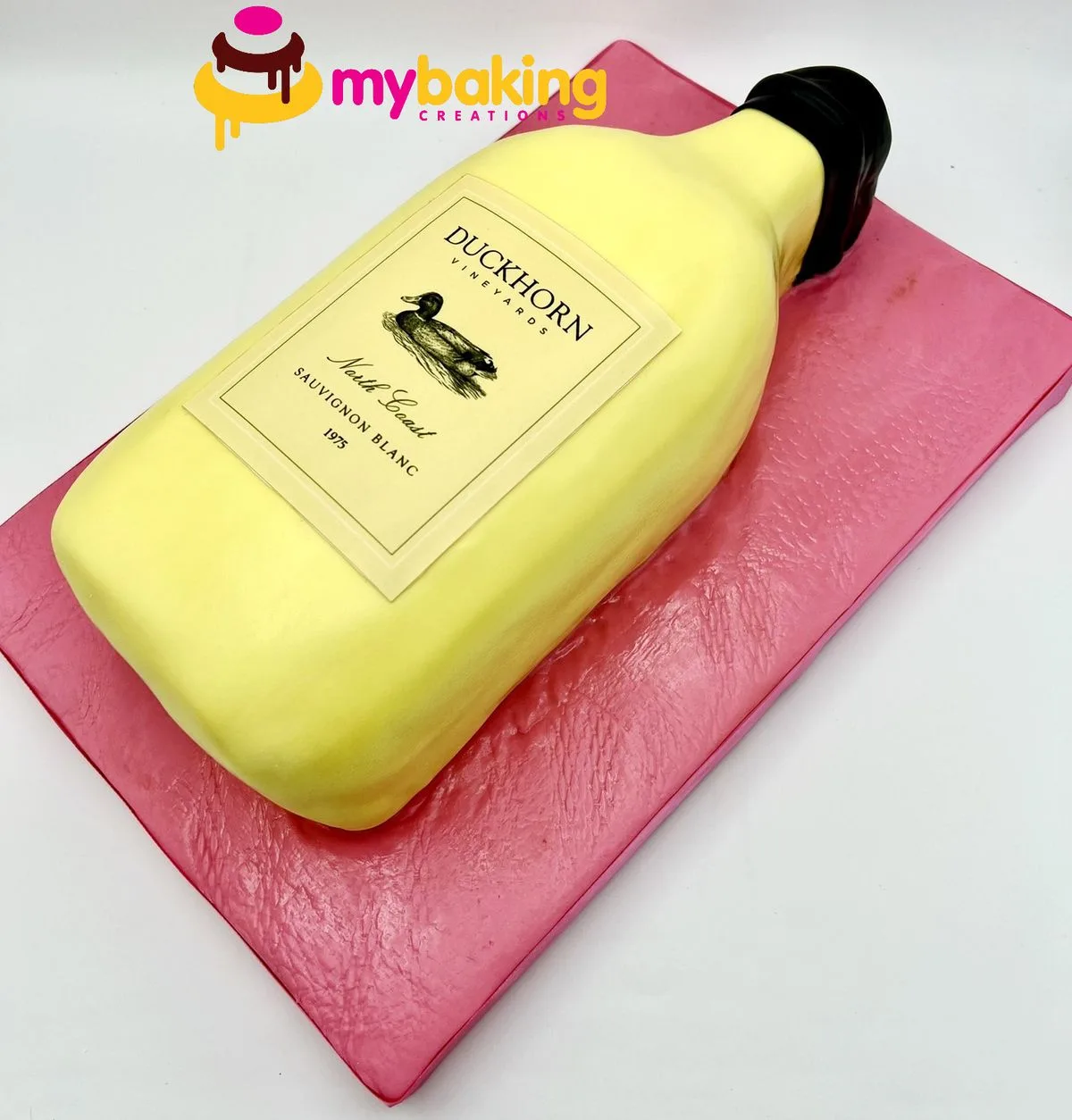 Wine themed corporate business cake Bay Area San Francisco