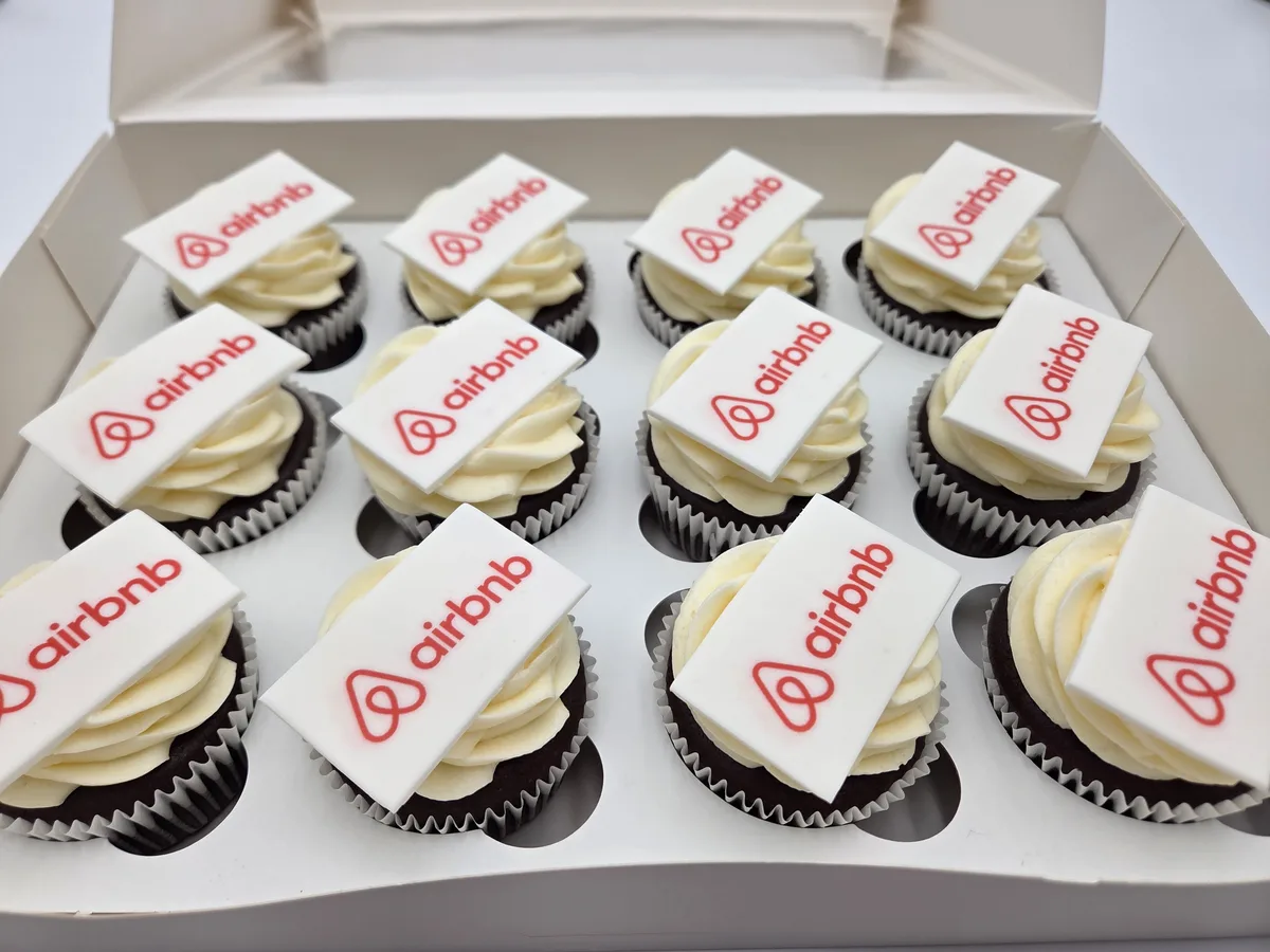 Airbnb logo corporate cupcakes San Francisco office event