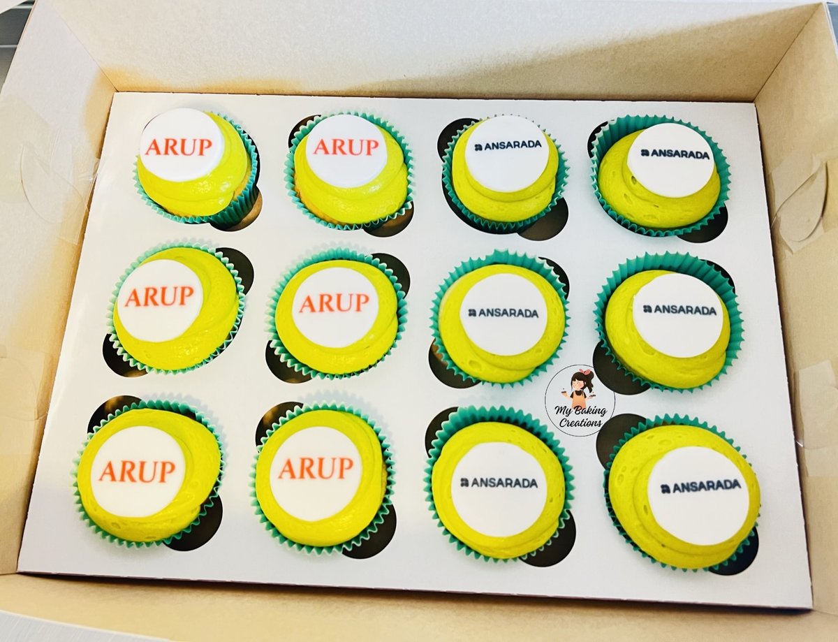 Custom logo corporate cupcakes San Francisco Bay Area
