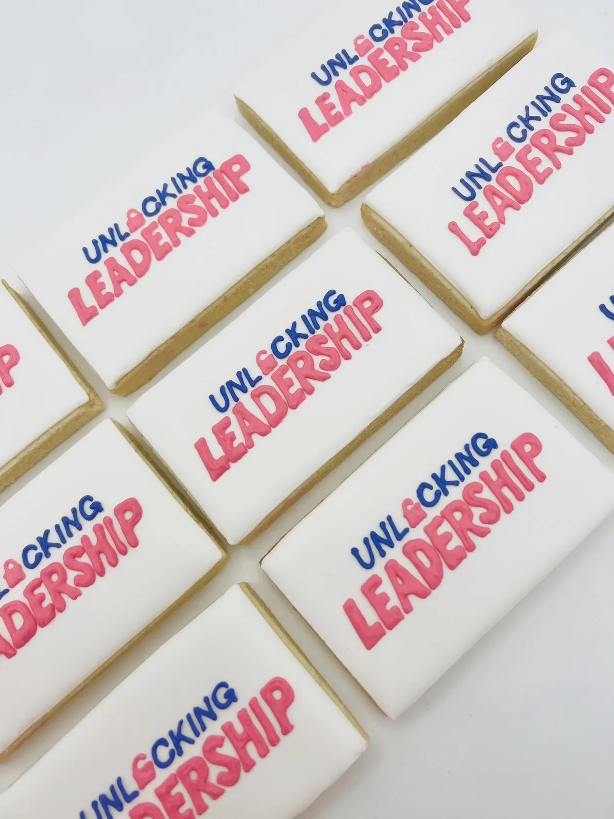 Corporate logo hand piped cookies Bay Area San Francisco