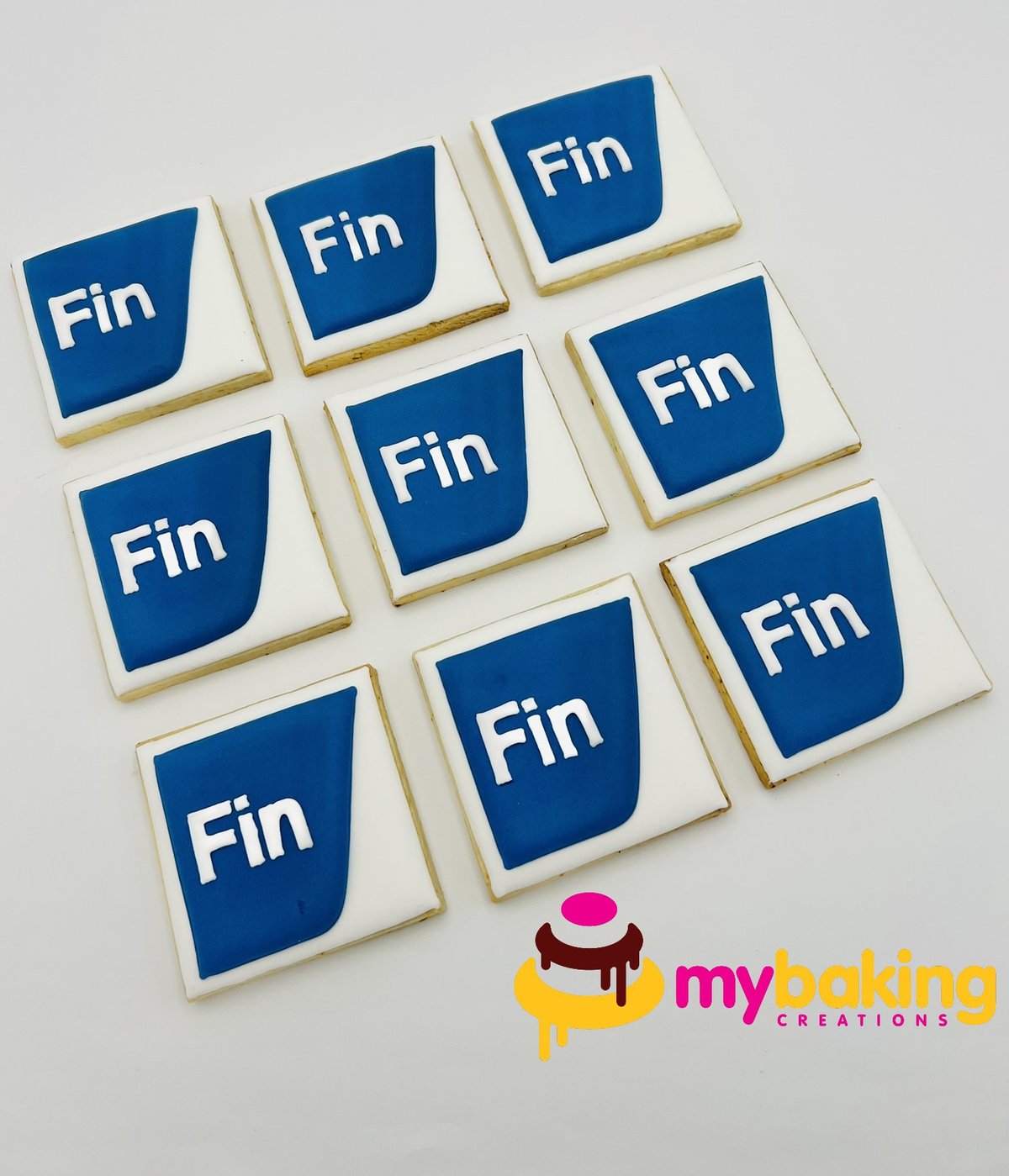 Fin Capital hand piped corporate cookies San Francisco Bay Area