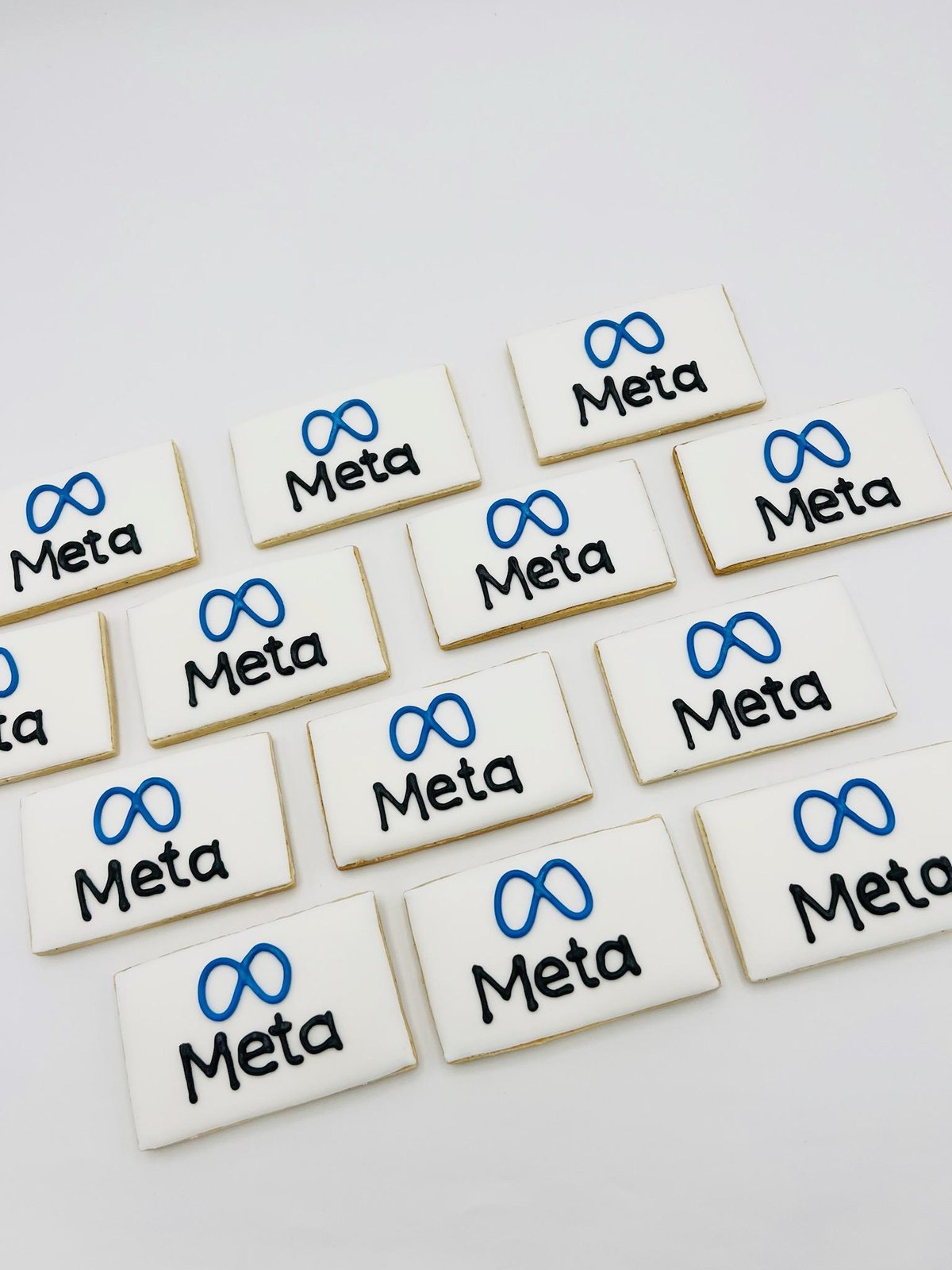 Corporate logo cookies for Meta