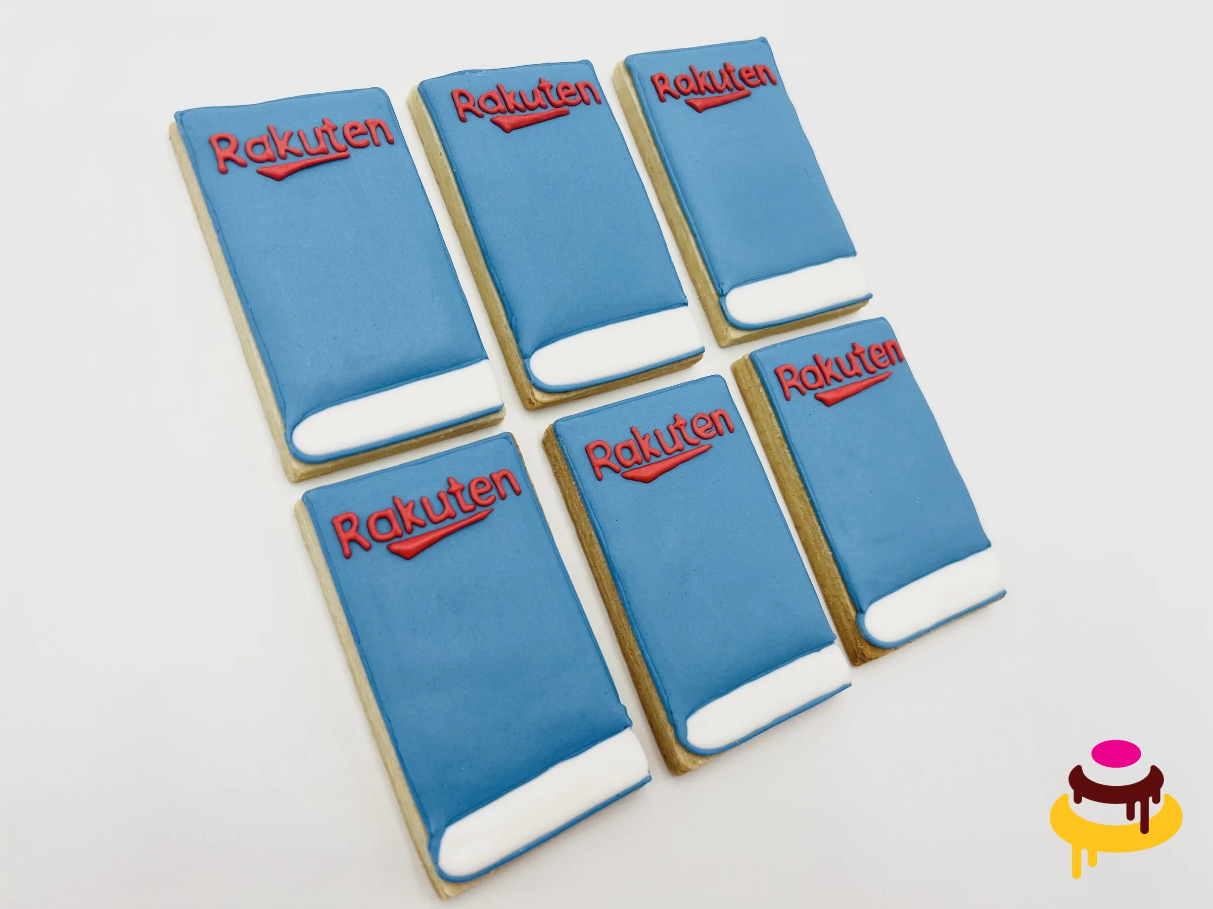 Rakuten logo hand piped corporate cookies Bay Area San Francisco