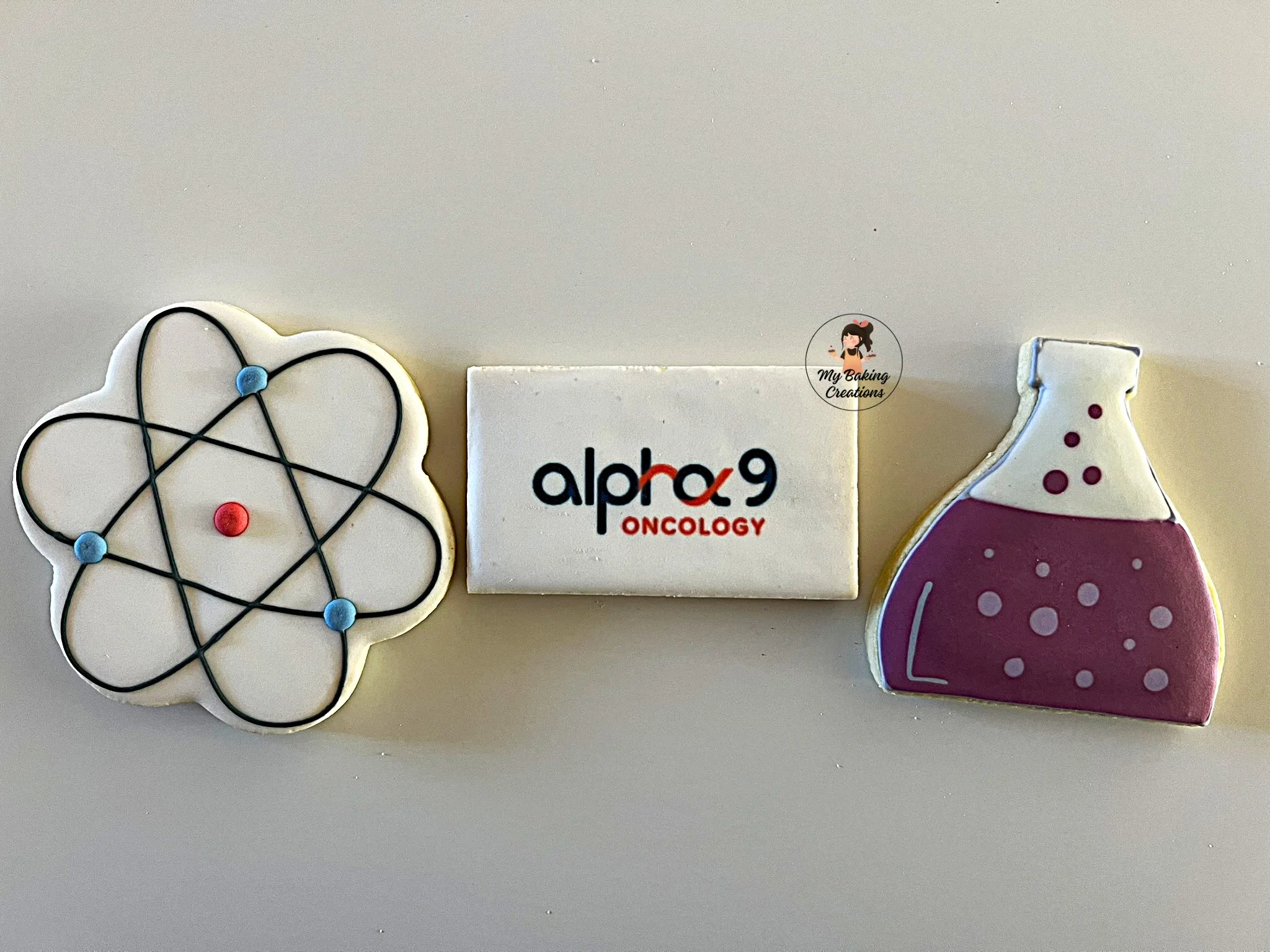 Alpha-9 Oncology printed logo corporate cookies Bay Area