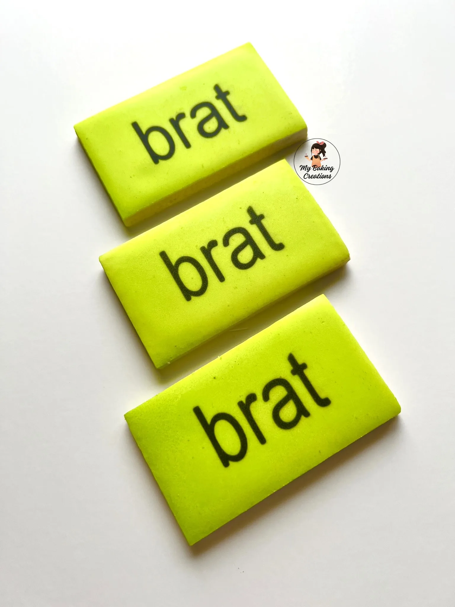 Brat printed logo corporate cookies San Francisco