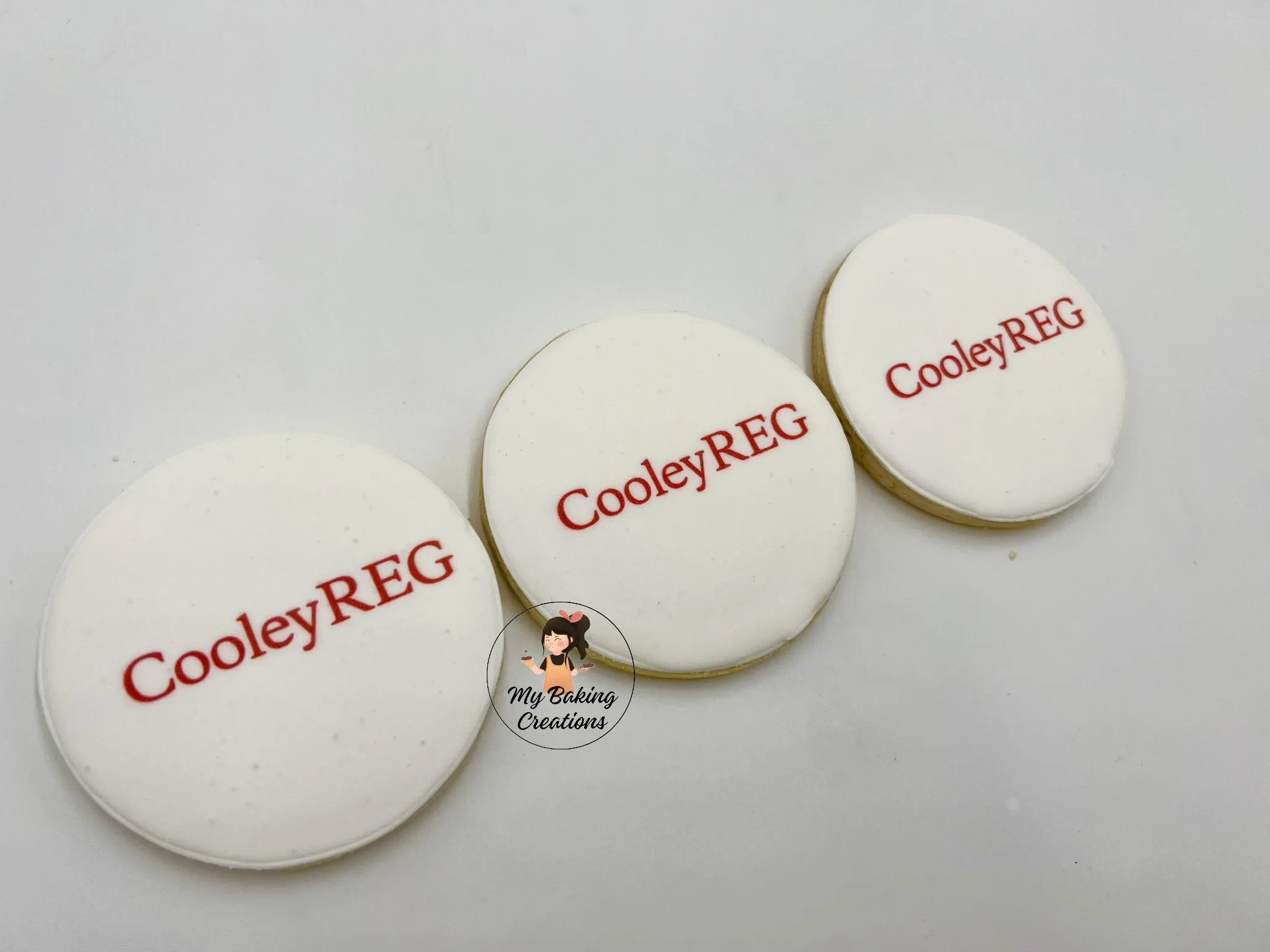 Cooley REG printed logo corporate cookies Bay Area