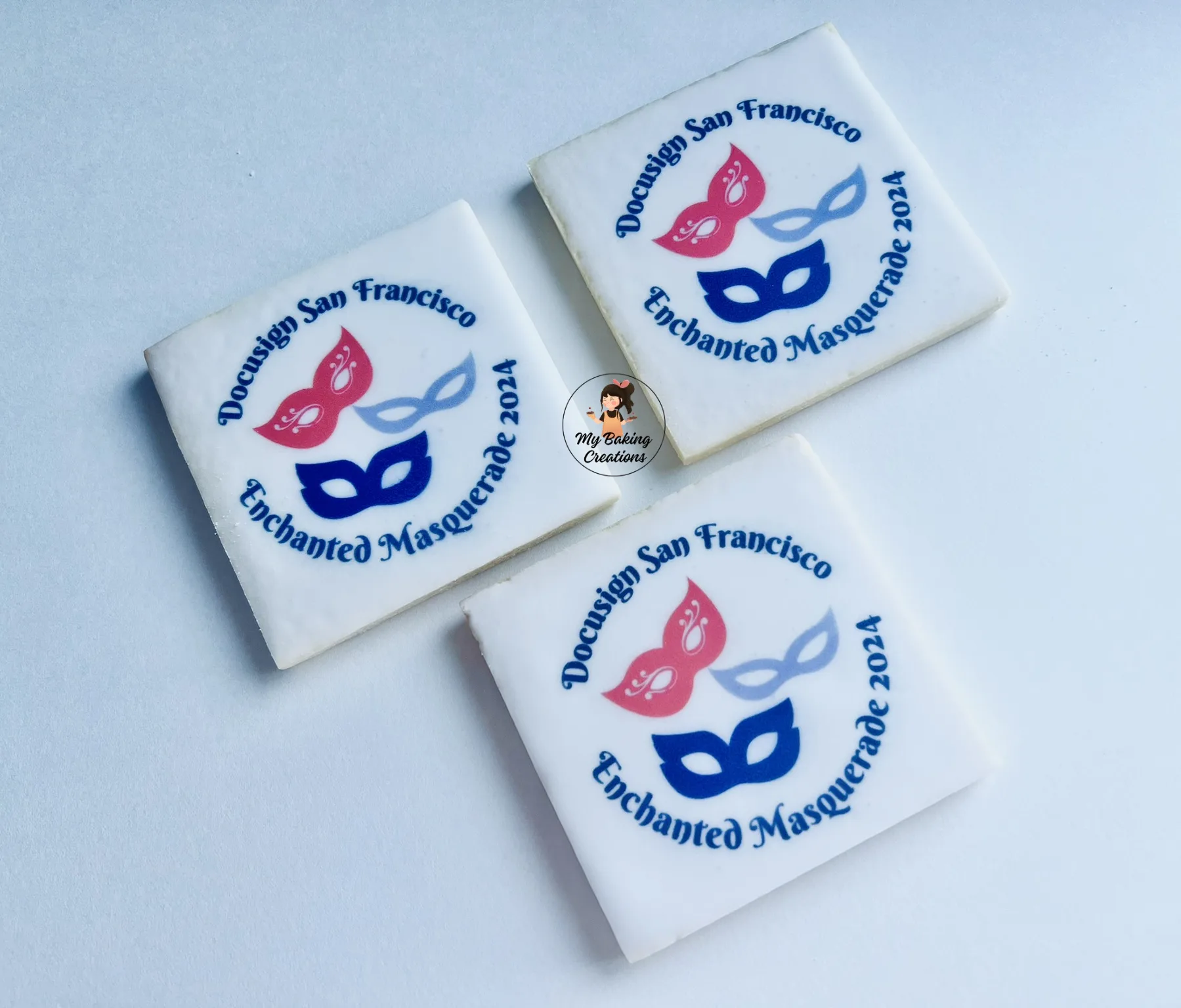 DocuSign San Francisco Enchanted Masquerade 2024 printed corporate cookies