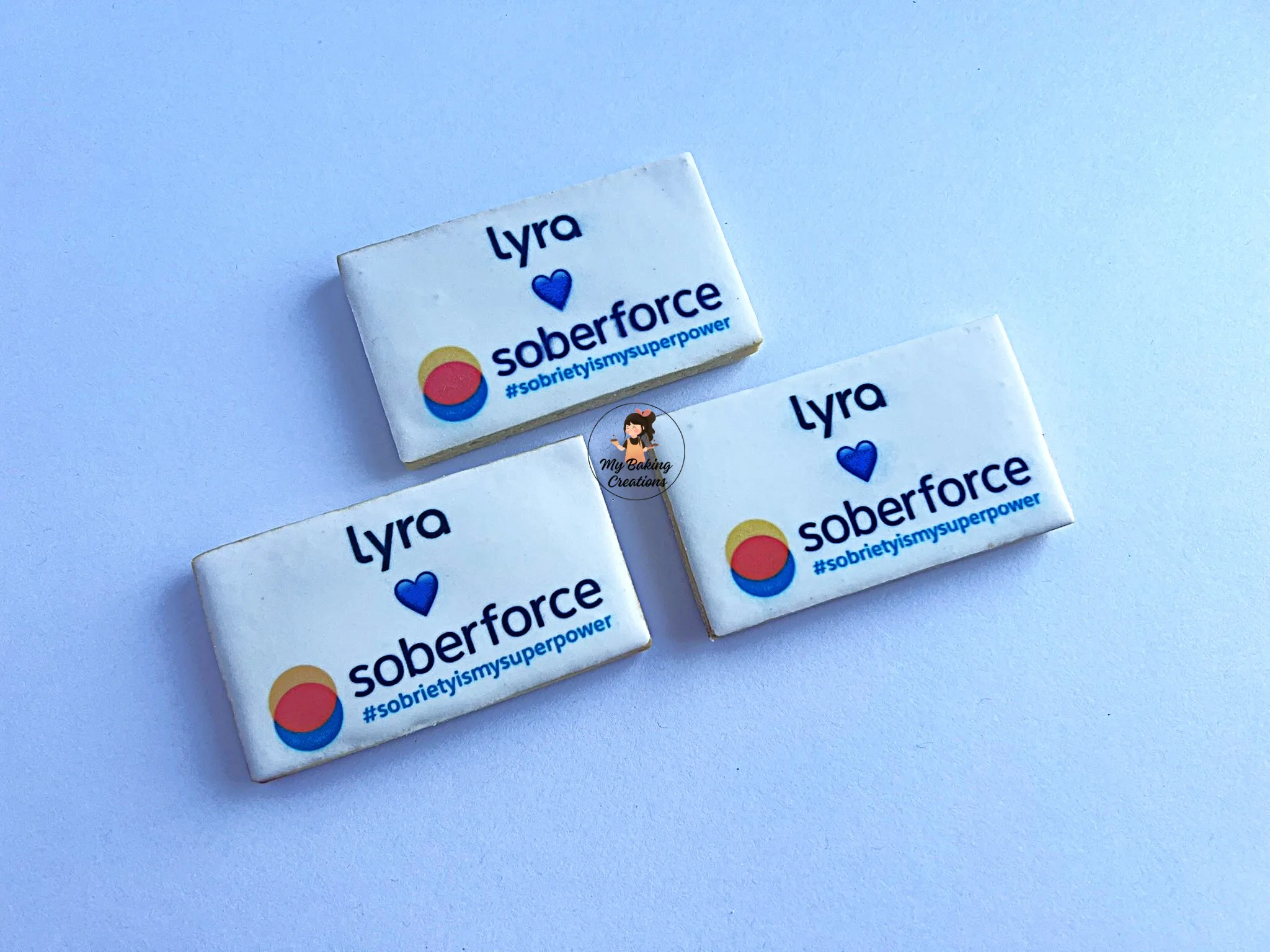 Lyra Soberforce printed logo corporate cookies San Francisco