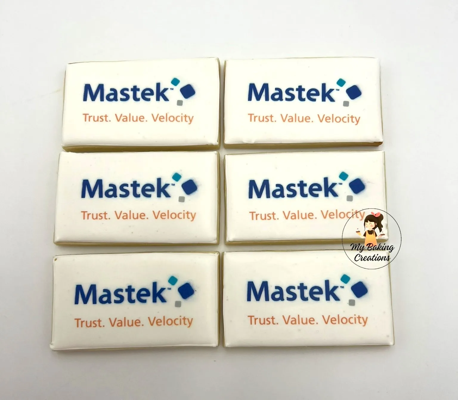 Mastek printed logo corporate cookies San Francisco
