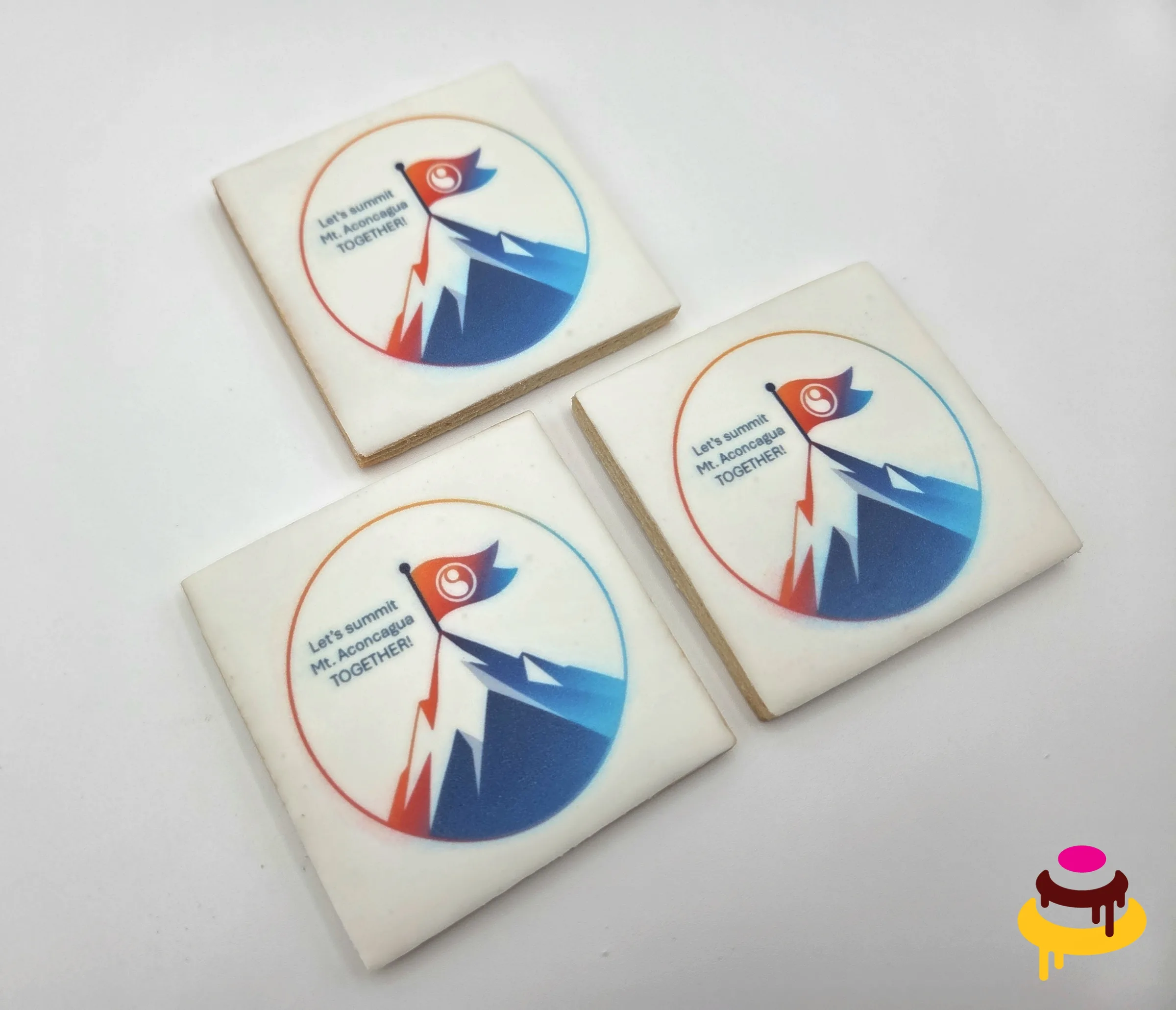 Mt Aconcagua Summit printed logo corporate cookies San Francisco
