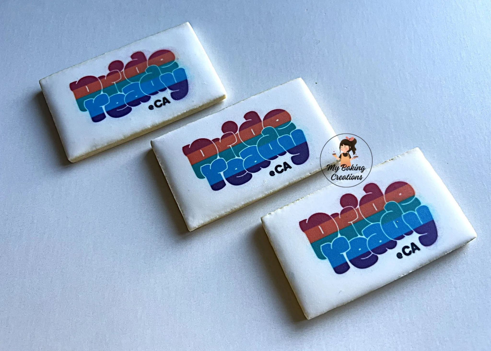 Pride Ready California printed logo corporate cookies Bay Area