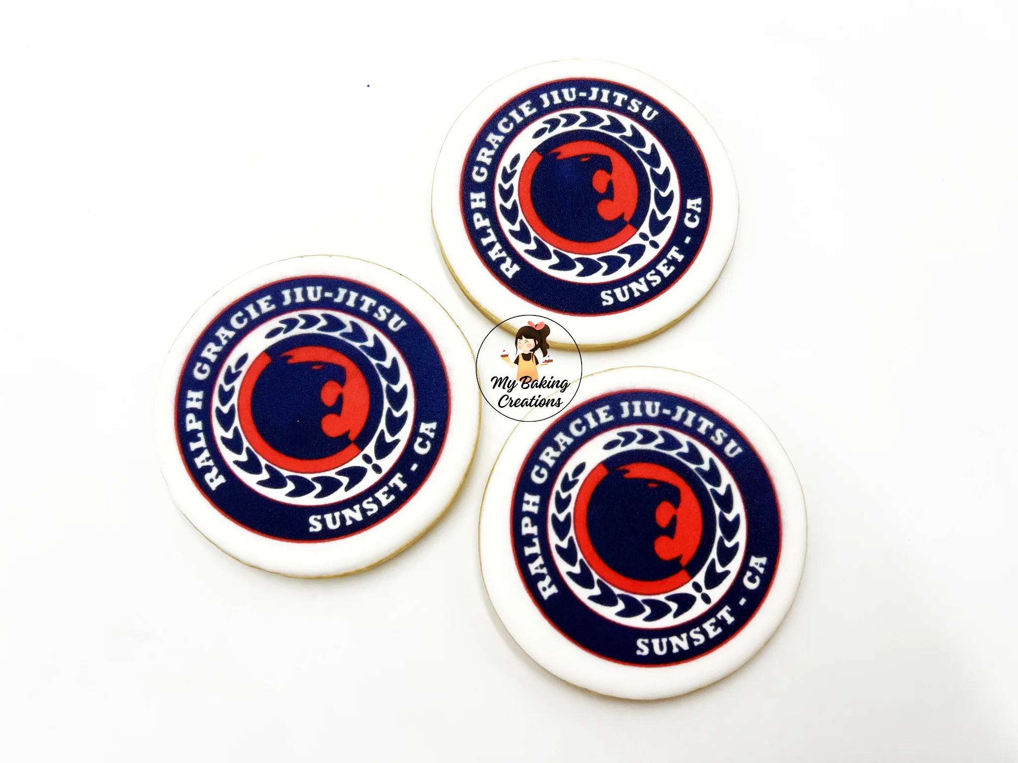 Ralph Gracie Jiu-Jitsu Sunset printed logo corporate cookies Bay Area