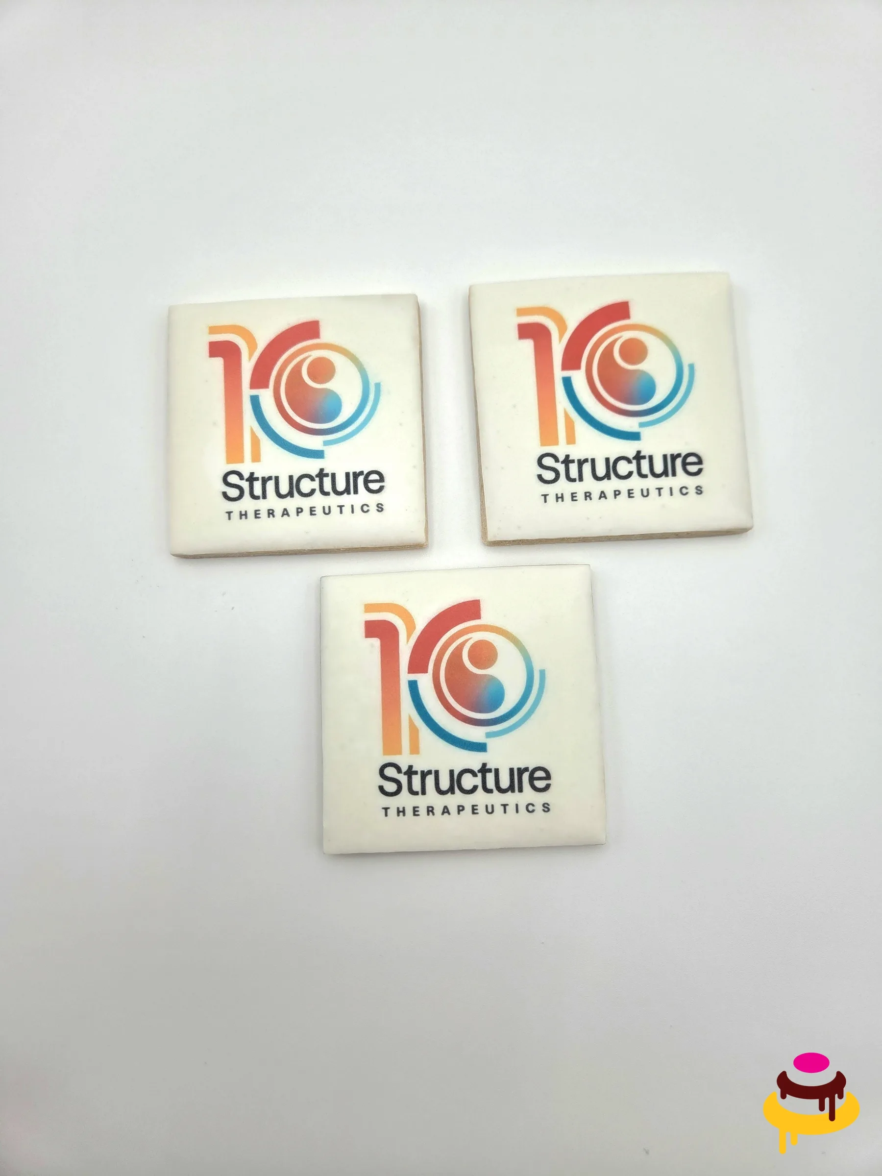 Structure Therapeutics 10 year printed logo corporate cookies San Francisco