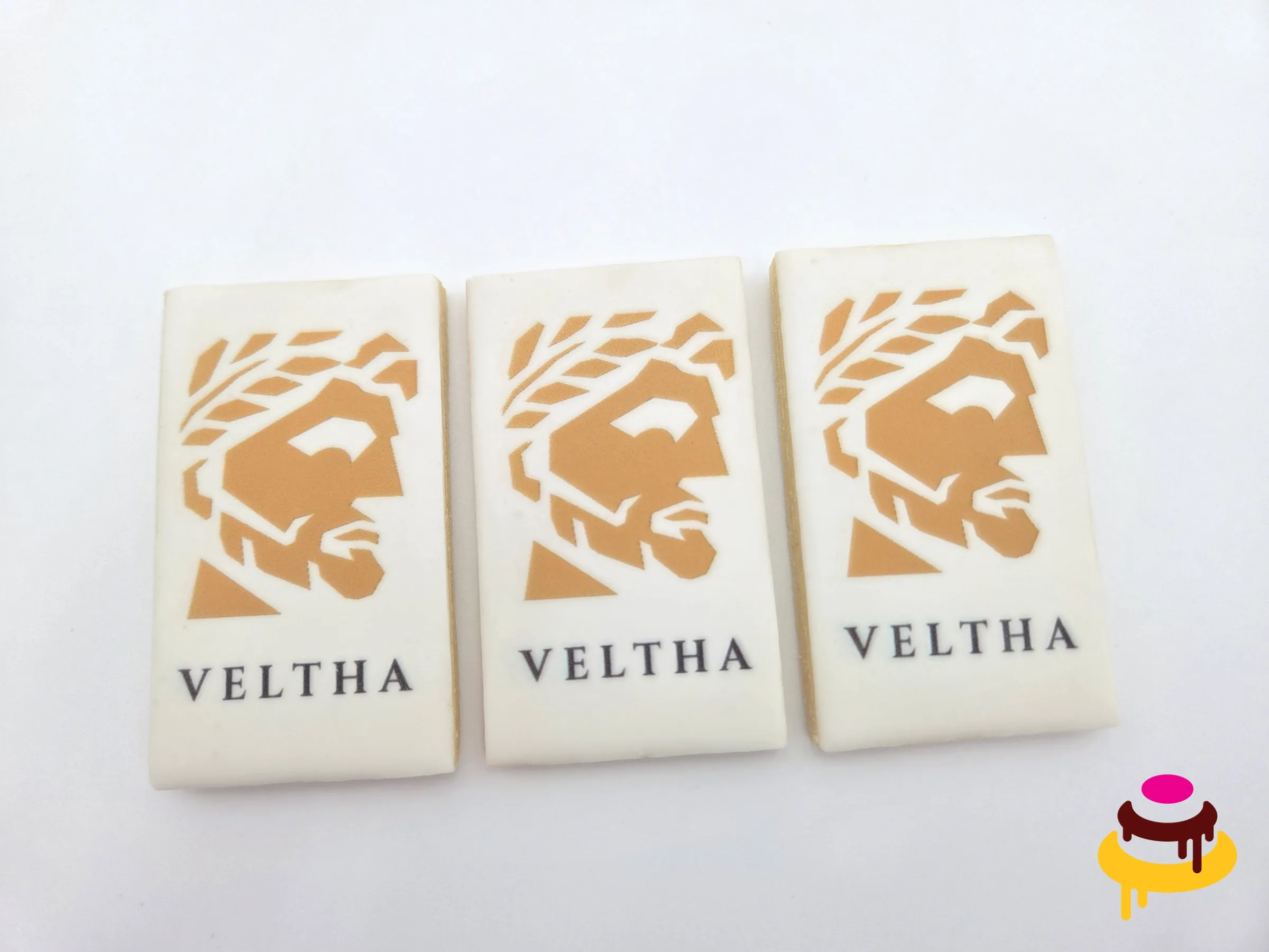 Veltha printed logo corporate cookies Bay Area