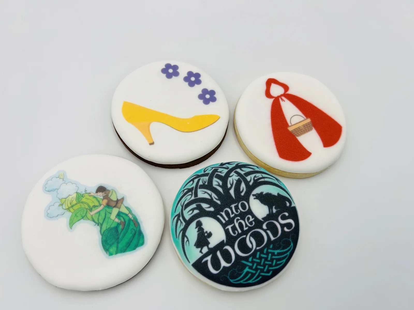 Into the Woods fairy tale themed printed cookies San Francisco