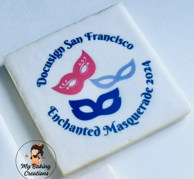 Corporate logo cookie for a DocuSign company event